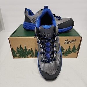 DANNER Women's 8 Run Time 12381 Blue/Gray ESD/Slip Resist Comp Toe Work Shoe